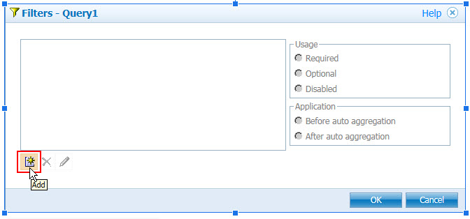 Click the “filter” icon to edit the filters and then add new filters