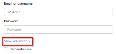 advanced password field