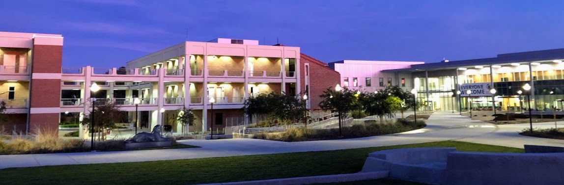 Nighttime view of Main Campus