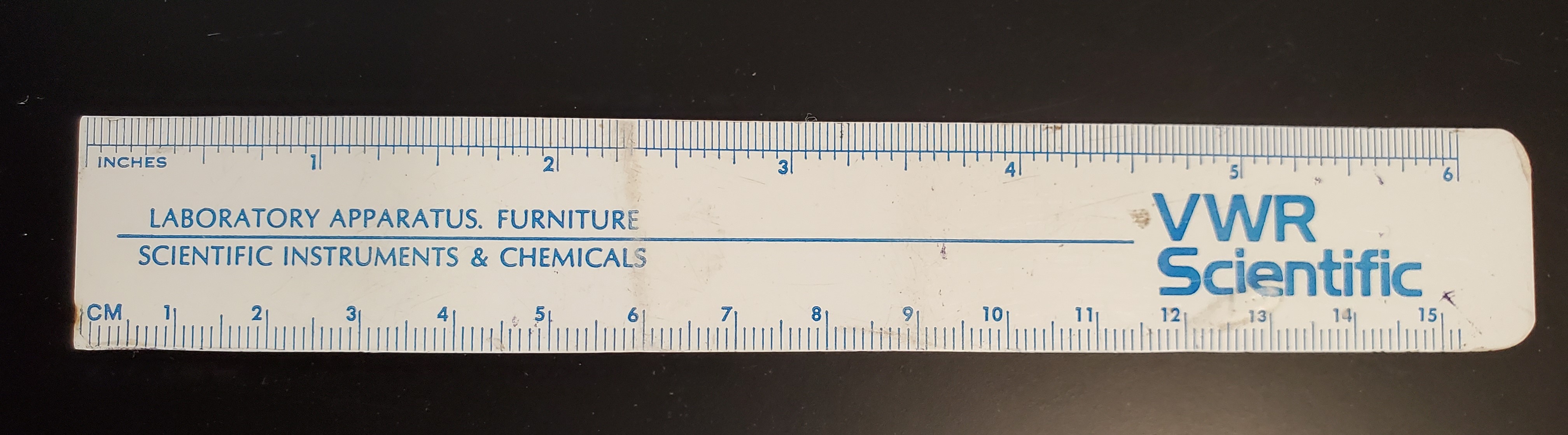 Picture of a six inch plastic ruler