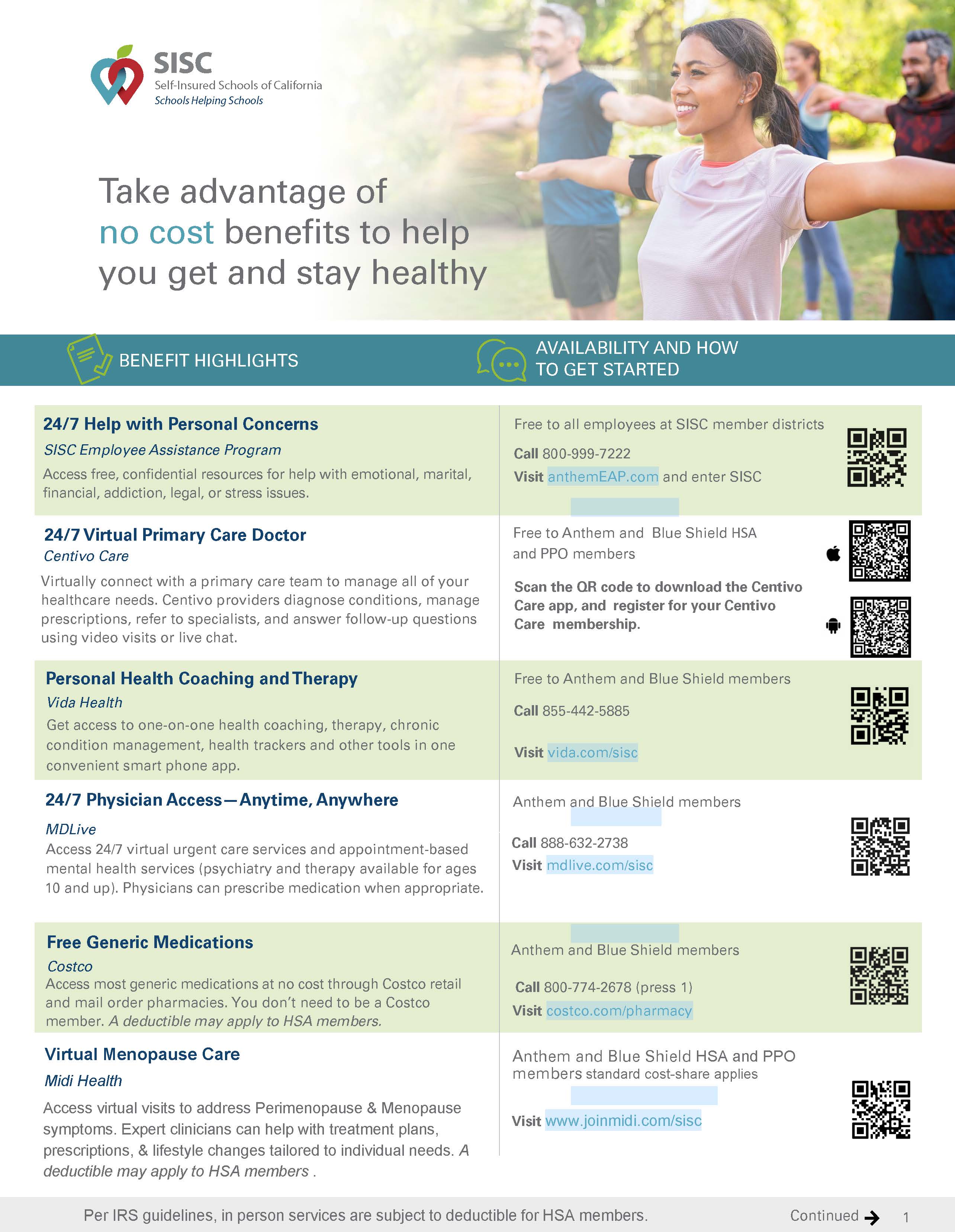 Value Added Benefits Pg. 1