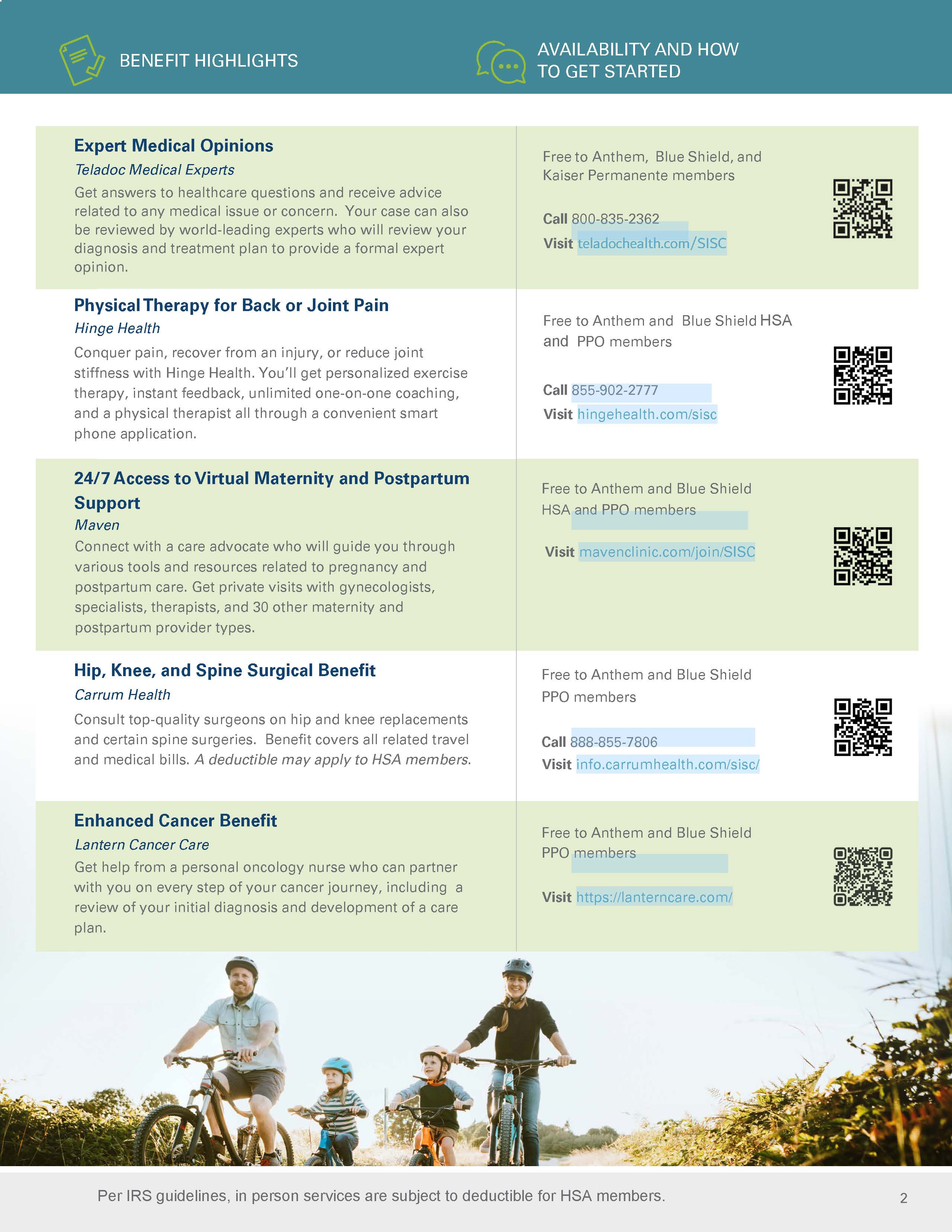 Value Added Benefits Pg 2