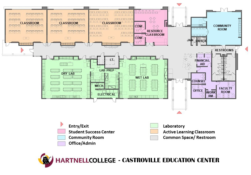 Castroville Center floor plan