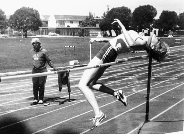 Denise Coronell high jumping Denise Coronell