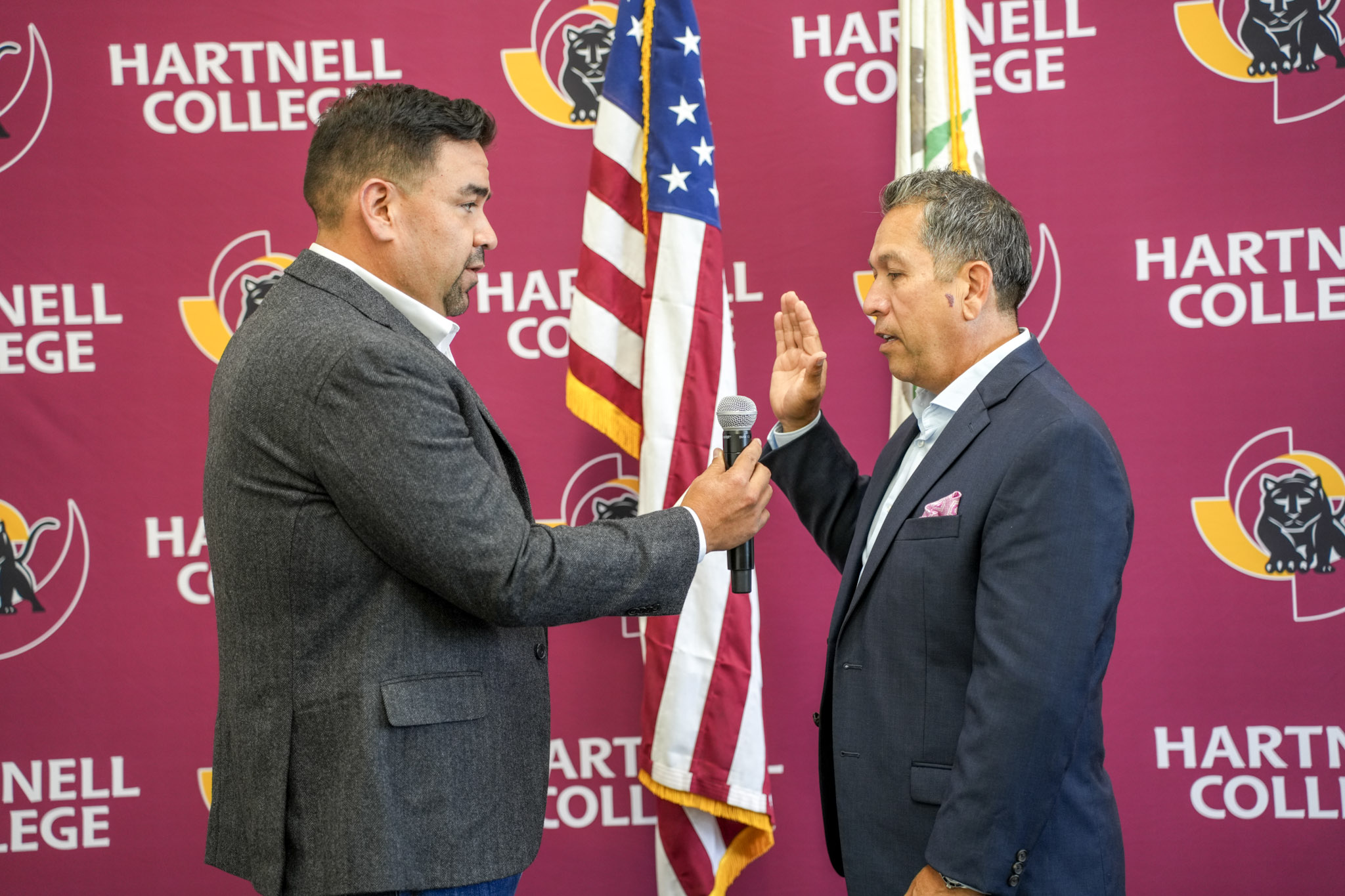 District 3 Supervisor Chris Lopez administered Cesar O. Iracheta's oath of office
