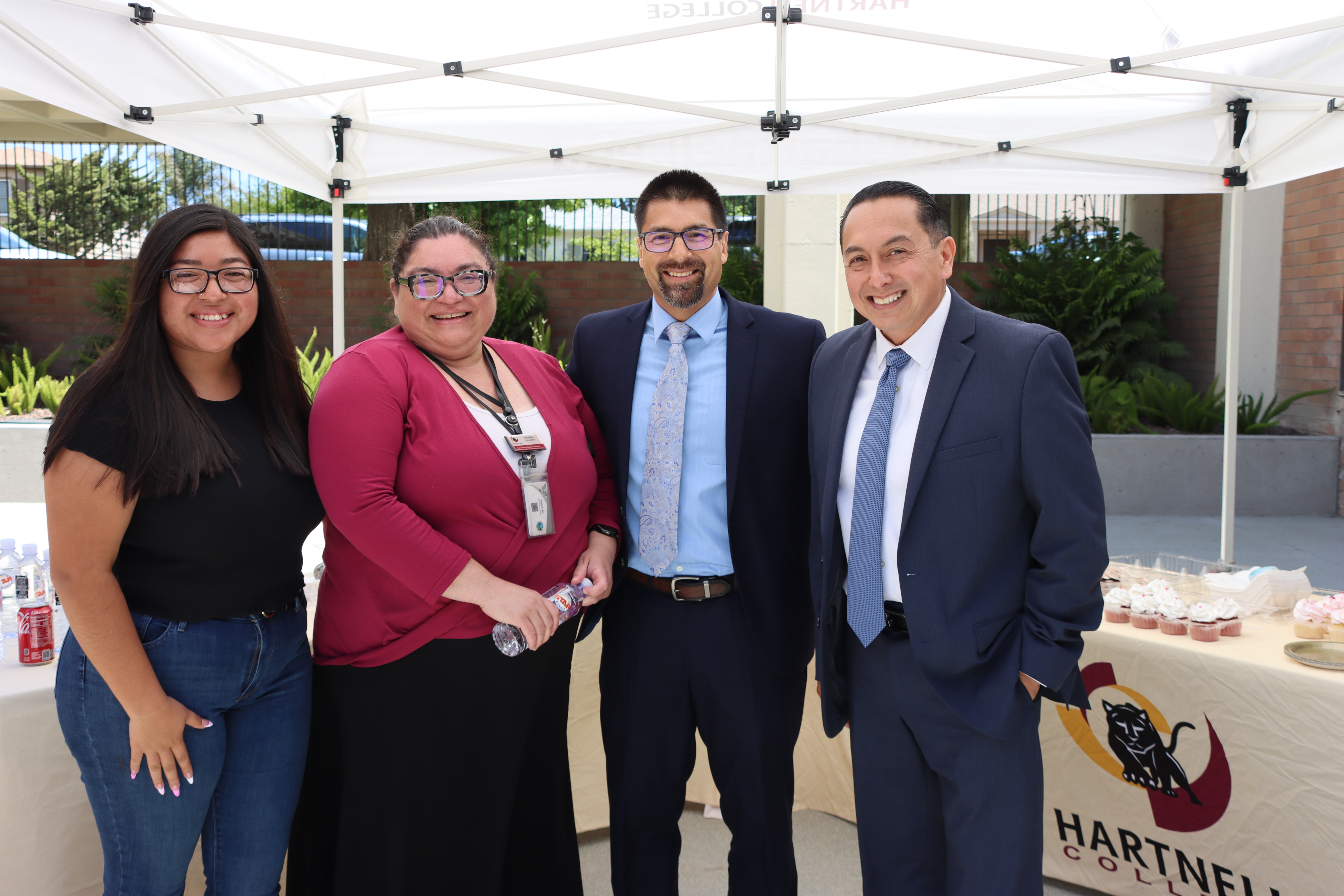 Photo of Mr. Gutierrez and trustees Photo of Mr. Gutierrez and trustees