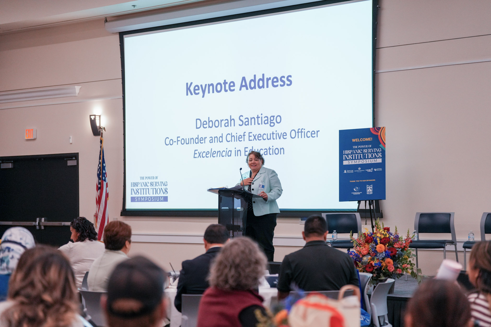 Deborah Santiago, CEO of Excelencia in Education, gives keynote address at The Power of HSI Symposium in Salinas.