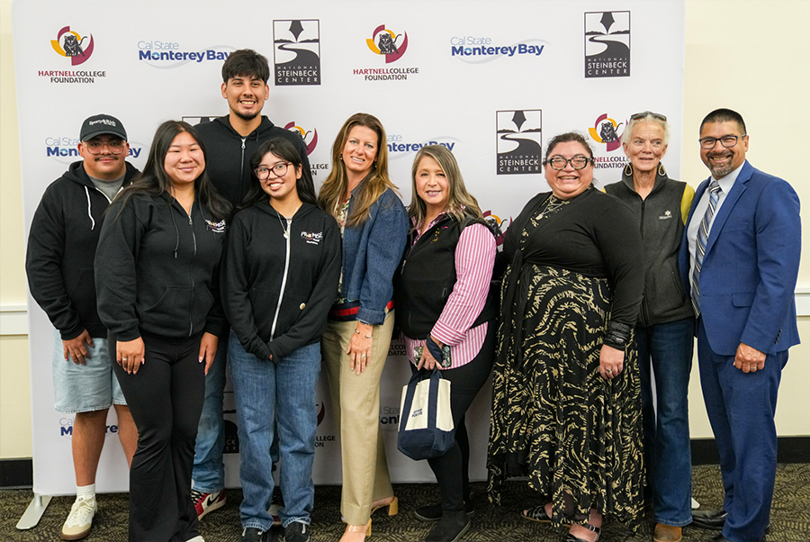 Hartnell College team members and students