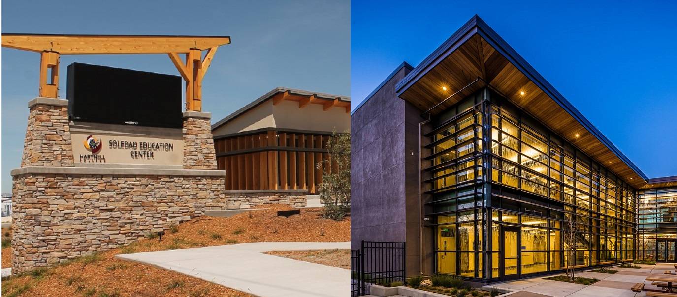 Side-by-side images of the Soledad and King City education centers