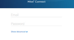 mitel password field