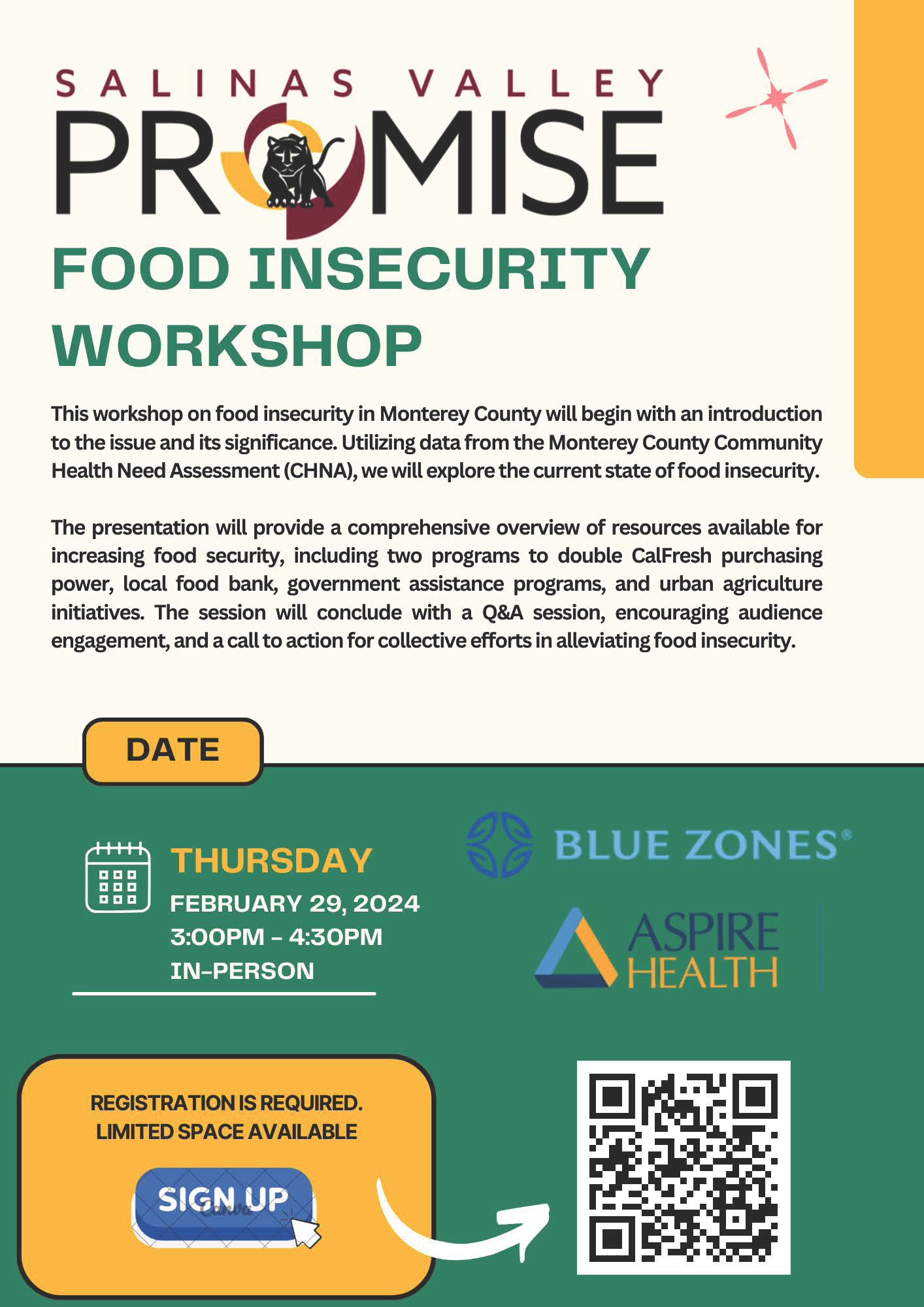 svp food insecurity workshop flyer