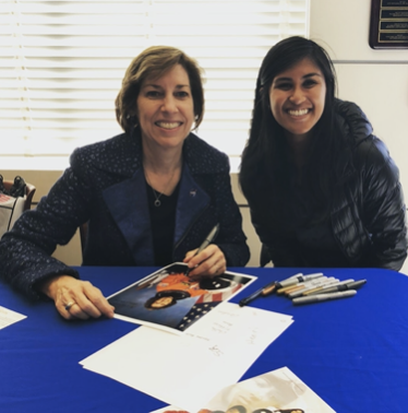 Picture of Chynna with Dr. Ellen Ochoa